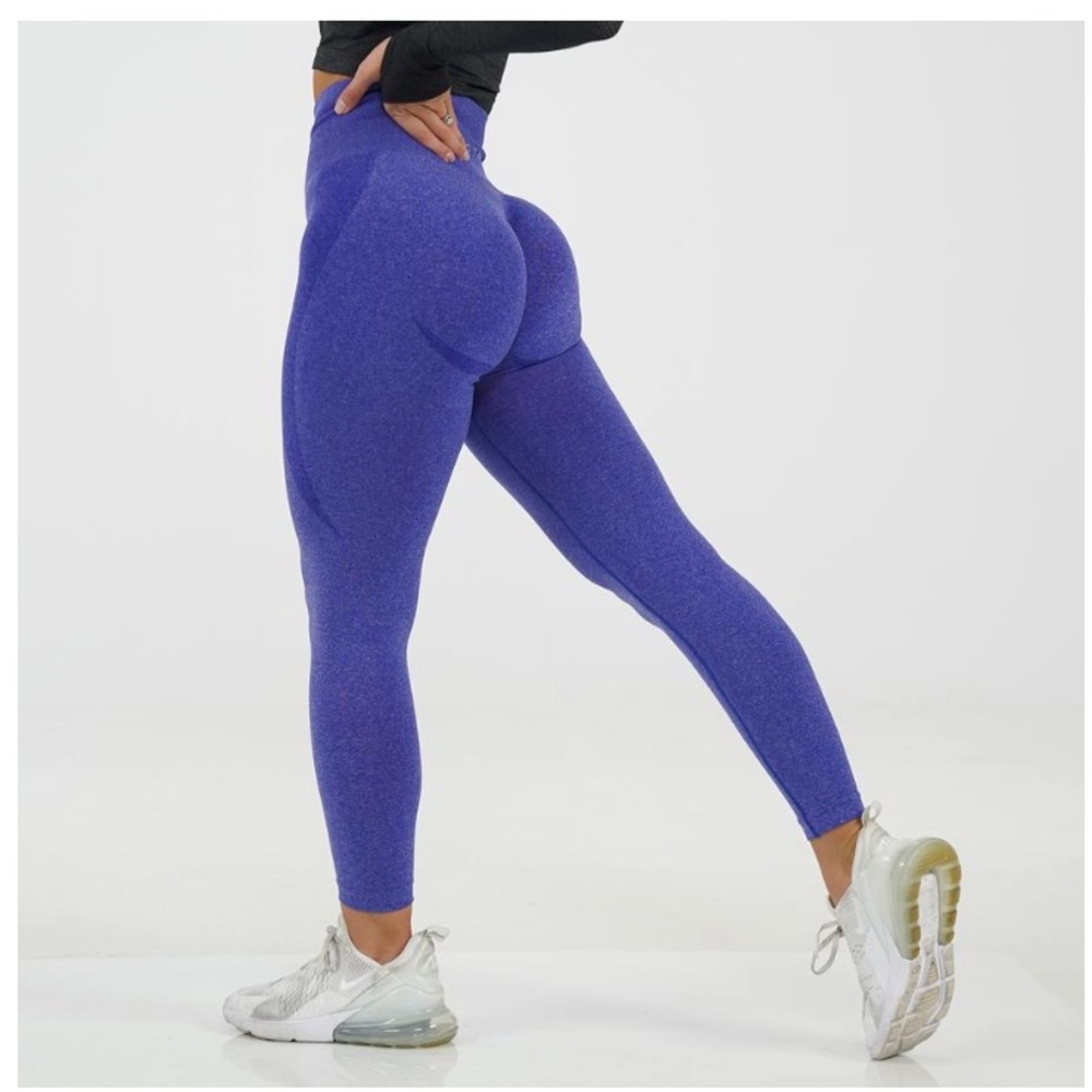 NVGTN Electric Blue Contour Seamless Leggings